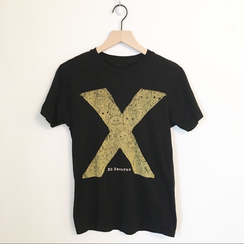 Ed Sheeran Concert Cat X T-Shirt Size XSmall